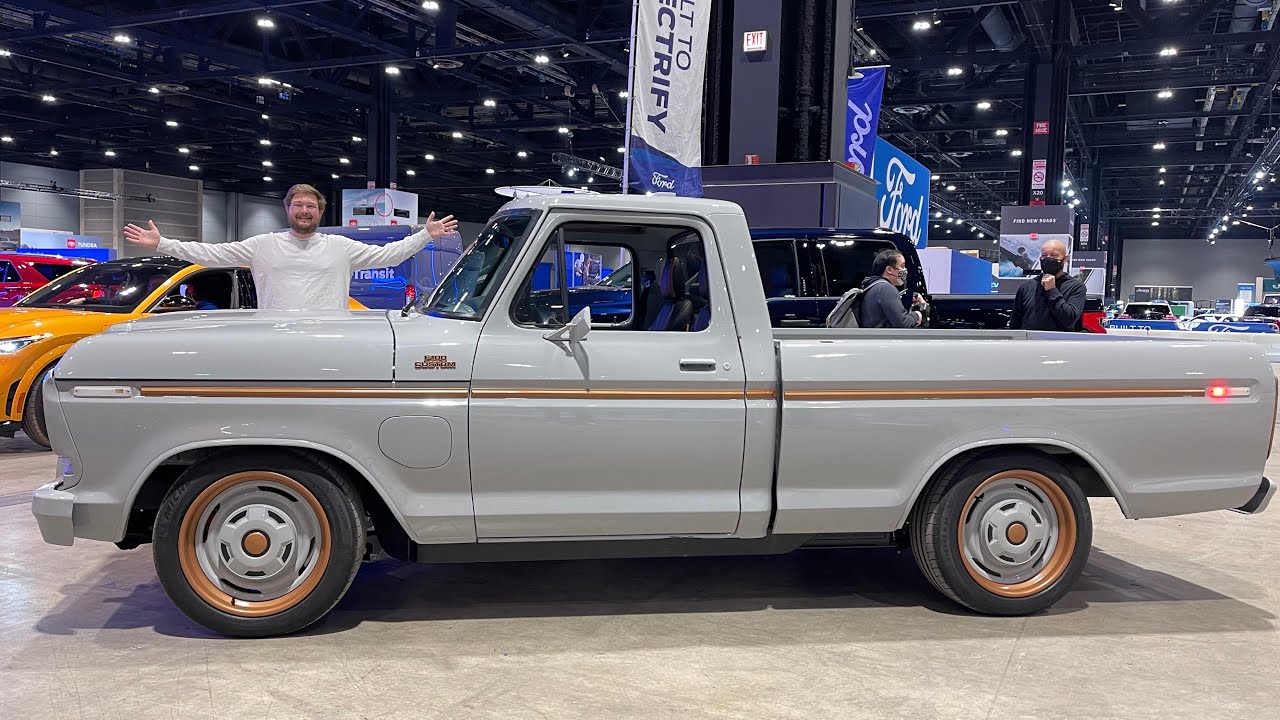I Ride In Ford&rsquo;s Electric F-100 Eluminator Pickup For The First Time!