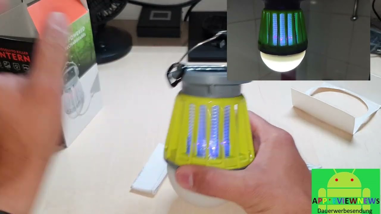 Solar Camping Lampe mit eingebauter Insekten Vernichter Lampe Fliegenfalle Anti Mückenlampe Lmoorn