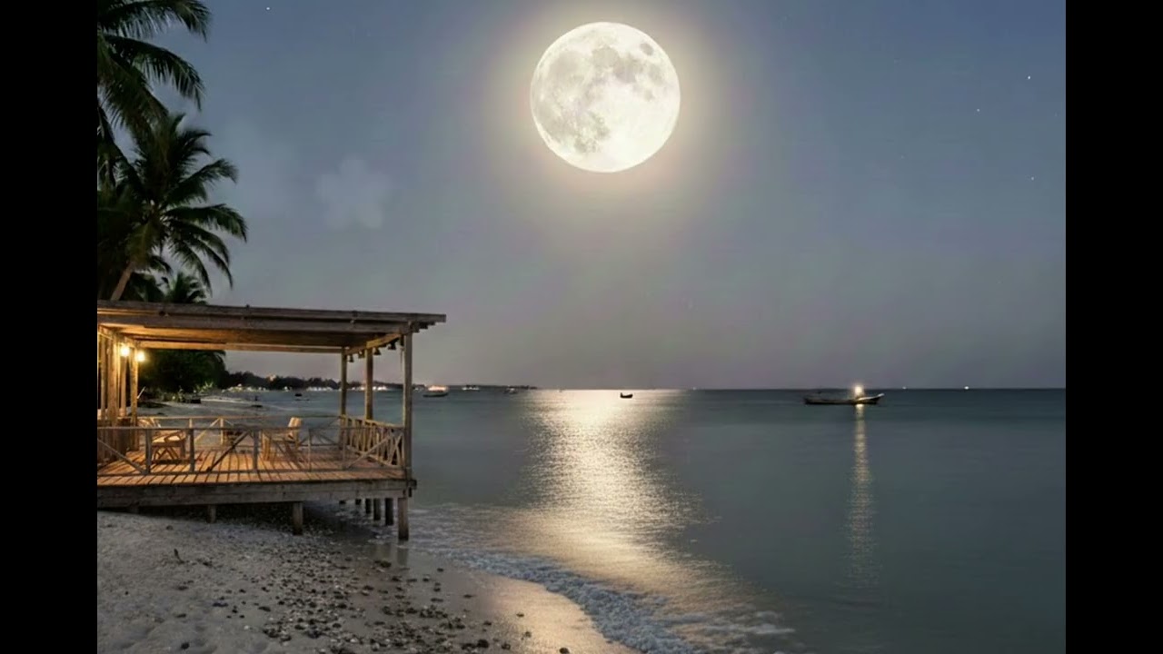 SONIDO de Mar en Luna Llena: Duerme inmediatamente ✨️😴