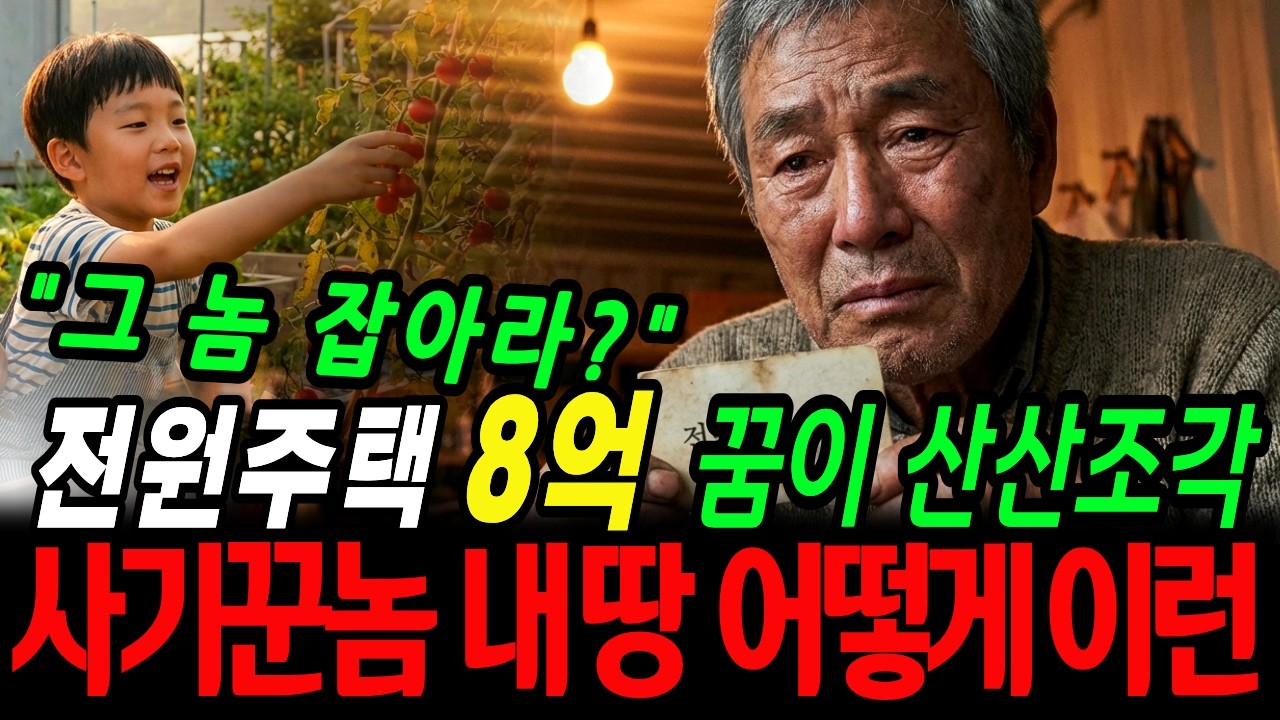 [노후자금사연]전원주택 8억,땅사서 집지어 노후  꿈궜는데 사기당했습ㄴ다.  | 노후 자금 사연 | 시니어사연 | 노후사연 | 감동사연 | 오디오북 | 은퇴사연