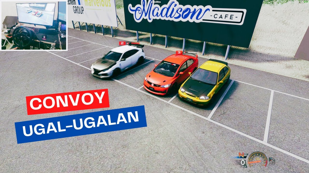 CONVOY UGAL-UGALAN @Waddap25 @RobertusRombeng  | ASSETO CORSA STEERING WHEEL GAMEPLAY
