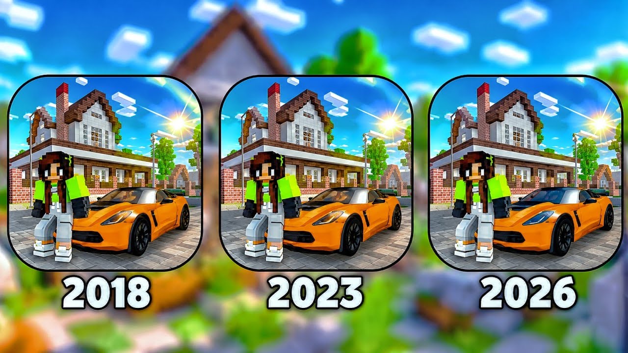 School party craft 2018,2023,2026 evolution..!🎮