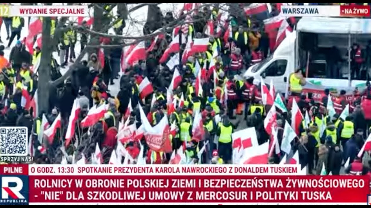 Na żywo! WIELKI PROTEST ROLNIK&Oacute;W! Warszawa sparaliżowana! | Wydanie Specjalne