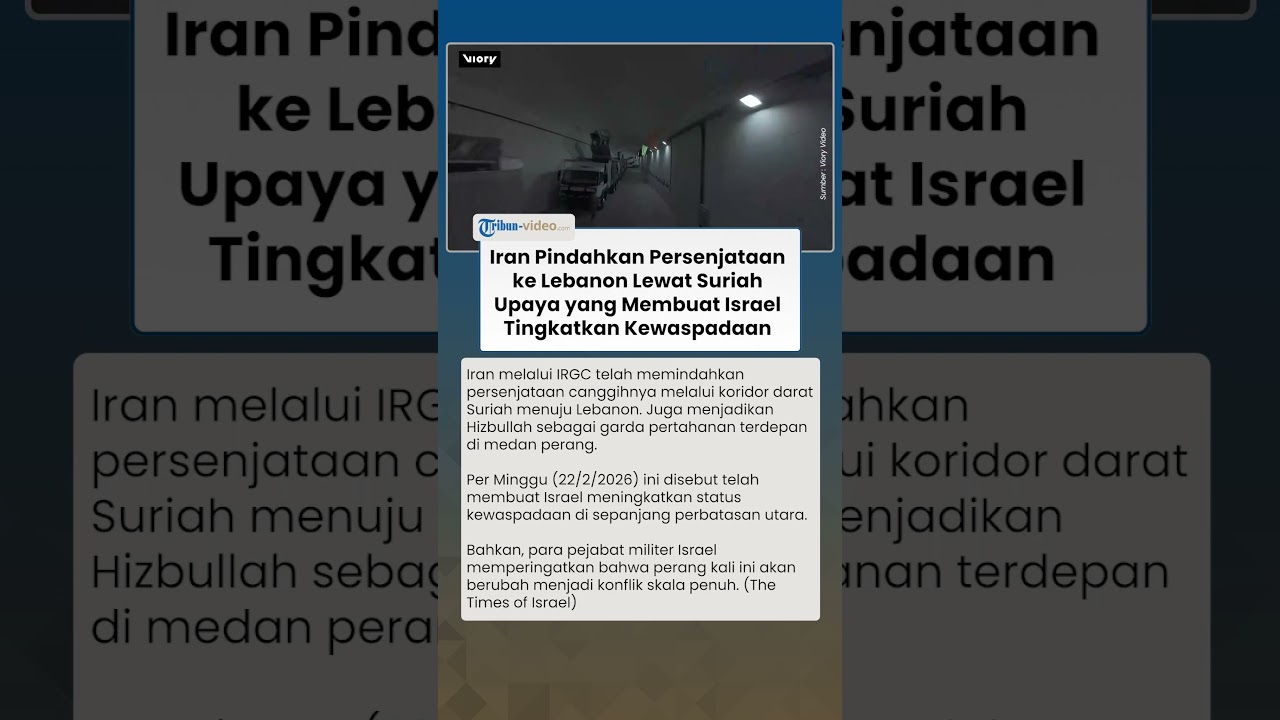 Iran Pindahkan Persenjataan ke Lebanon Lewat Suriah, Upaya yang Membuat Israel Tingkatkan Waspada