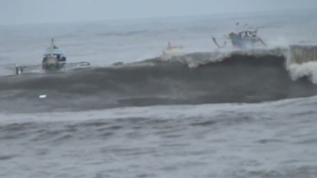 #info ombak 28 Januari 2026 rabu speedboat saat pulang melaut di#beach#plawanganpuger 