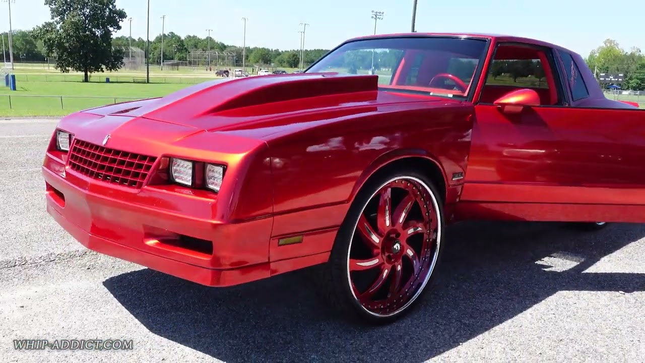 WhipAddict: Paint Hittin HARD! Kandy Red Monte Carlo SS on Colormatched 26s, Red Custom Interior!