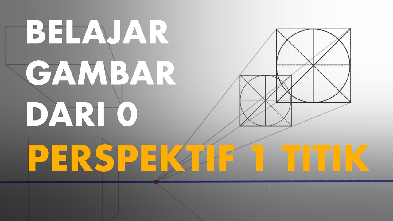 Tutorial Menggambar Perspektif 1 titik - Belajar Gambar dari 0 Ep.4