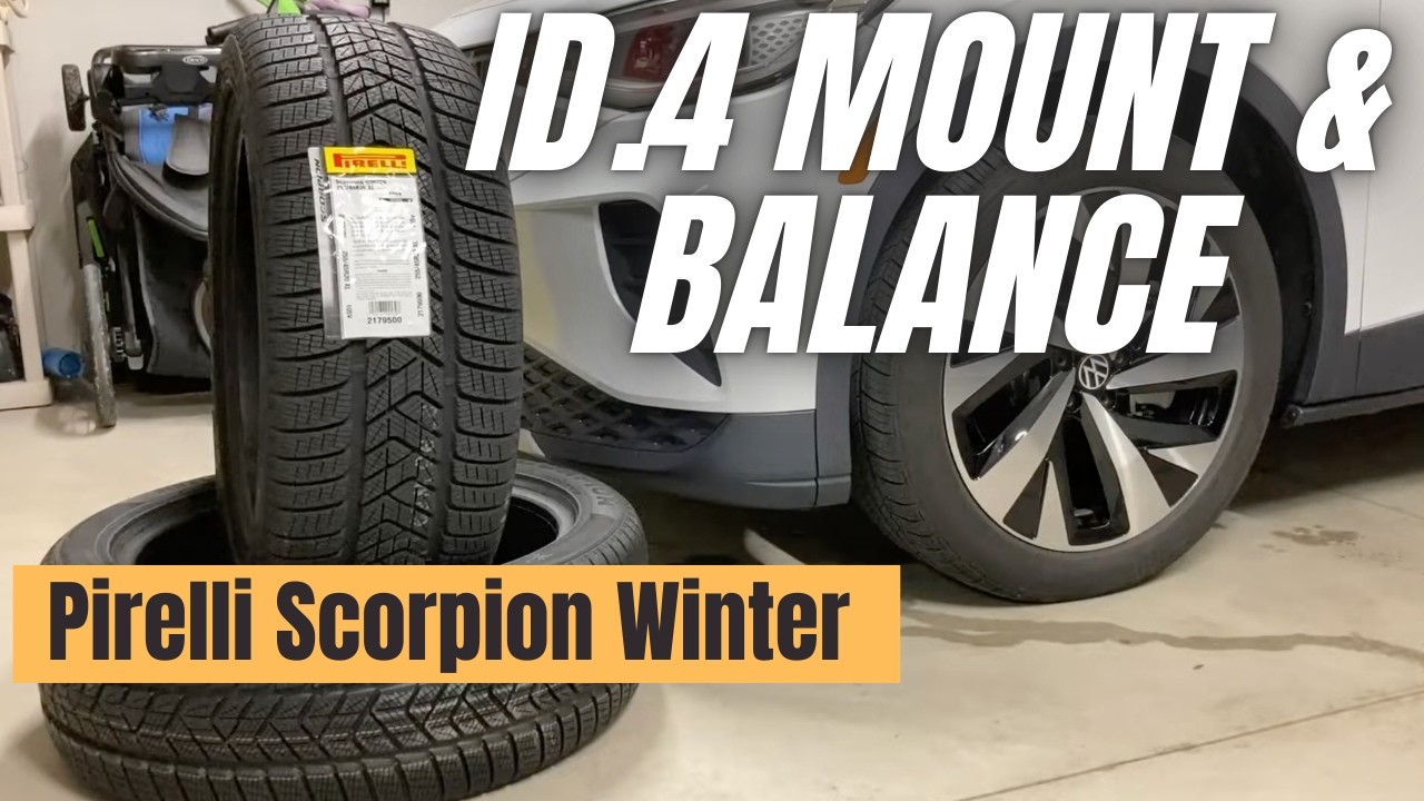 2021 VW ID.4 Winter Tire Installation - Mount & Balance @ Home