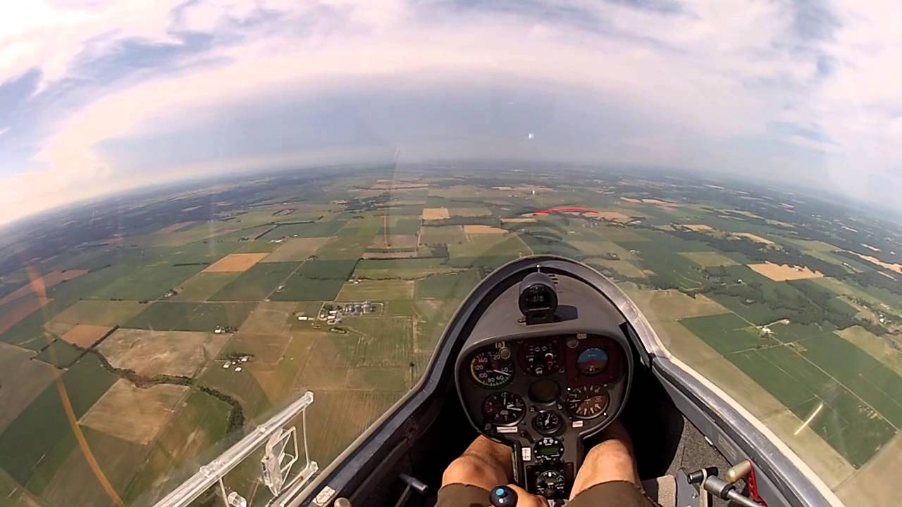 Joe's Fourth Glider Lesson, First Takeoff and Landing