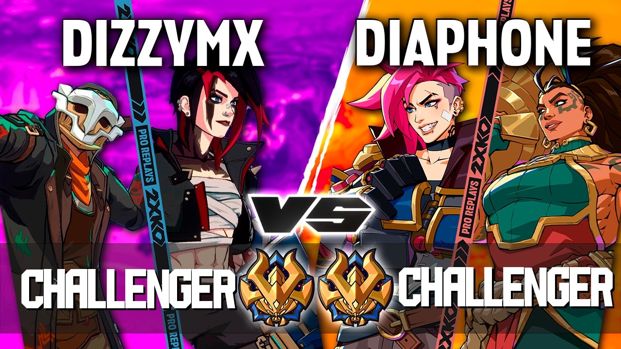 2XKO ▰ DIZZYMX (Vi-Ekko) vs DIAPHONE (Vi-Illaoi) ▰ 2XKO Pro level replays