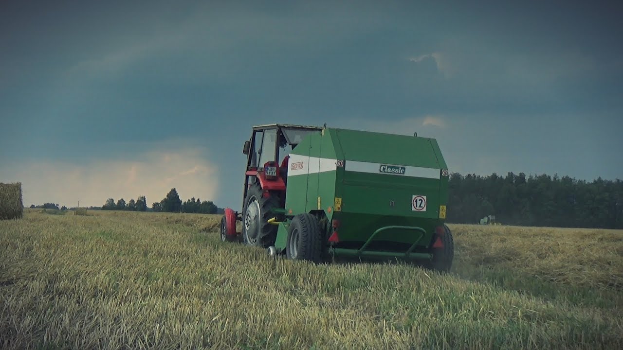 Prasowanie słomy 2017★MF 255 / Sipma | u Zarzeka TeamTV