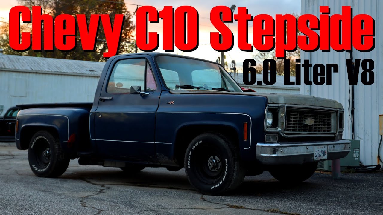 Chevy C10 Stepside 6.0 Liter V8 Muscle Truck #ChevyC10 #MuscleTruck #LSswapped