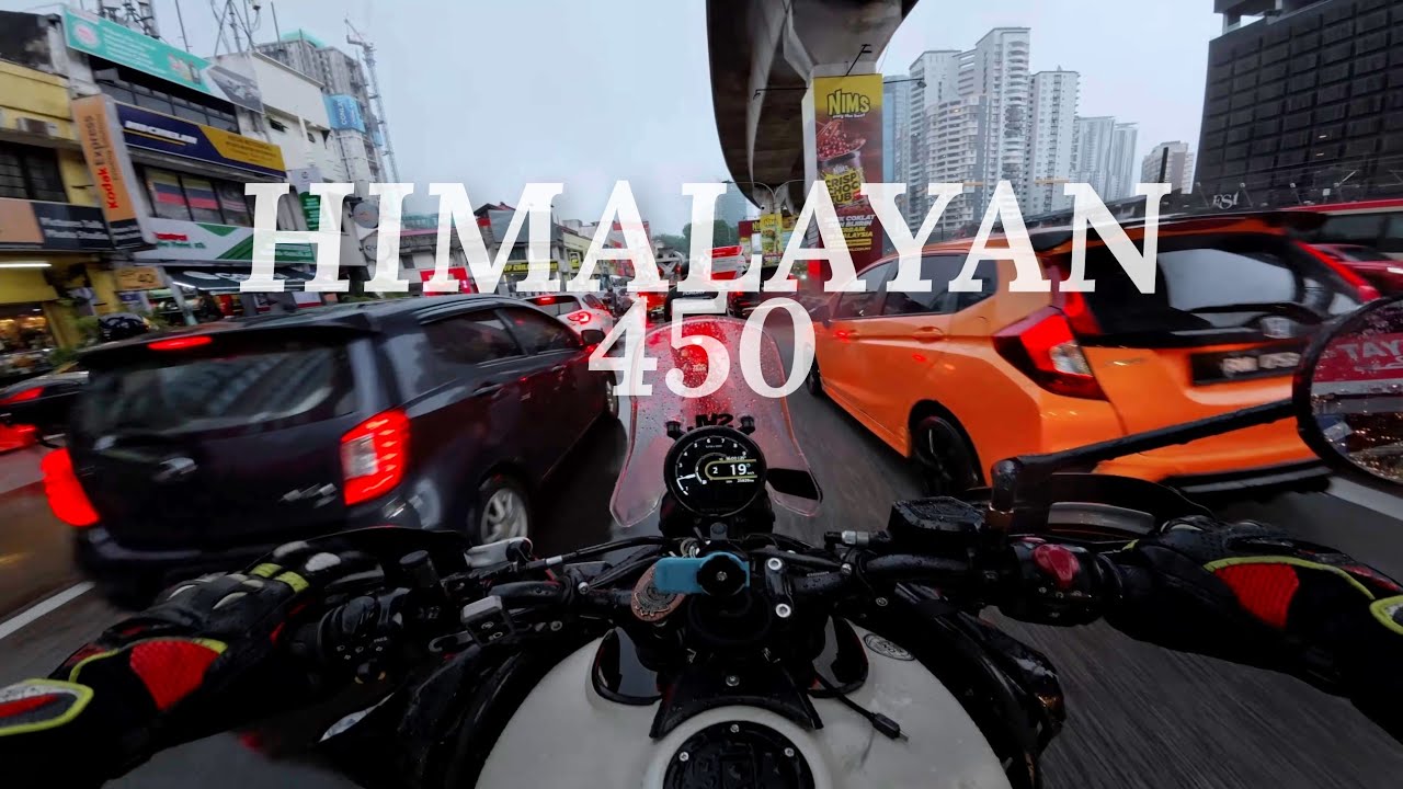 HIMALAYAN 450 First test ride under Kuala Lumpur's heavy rain and traffic