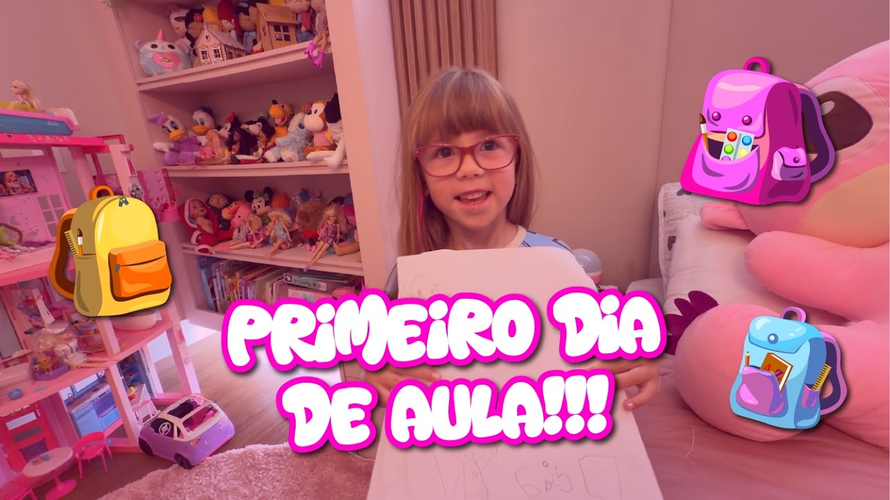 PRIMEIRO DIA DE AULA DA ANTONELLA!!!