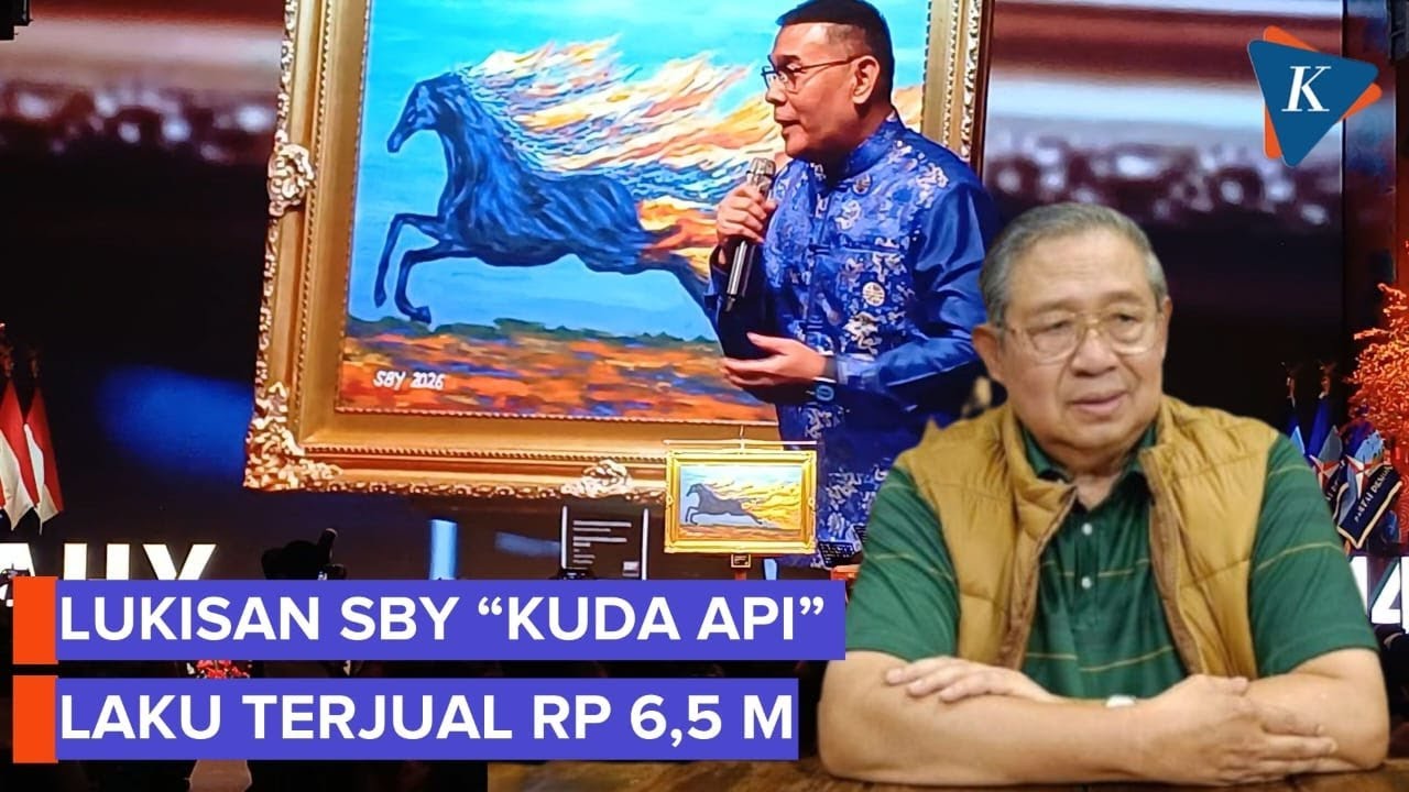 SBY Lukis “Kuda Api” Simbol Imlek, Laku Terjual Rp 6,5 Miliar