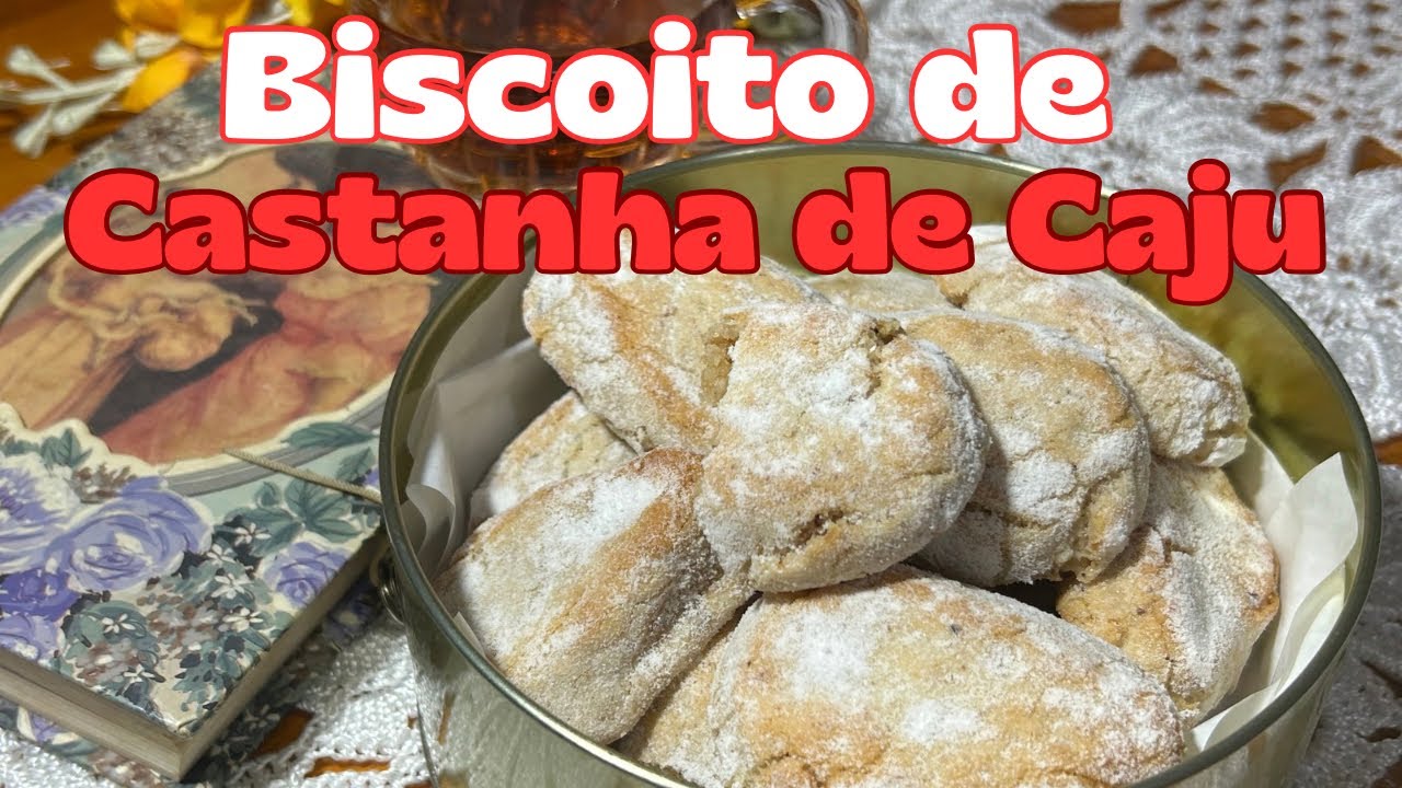 Esse Biscoito de Castanha de Caju fica pronto em menos de 30 minutos,Rápido Fácil e Delicioso!