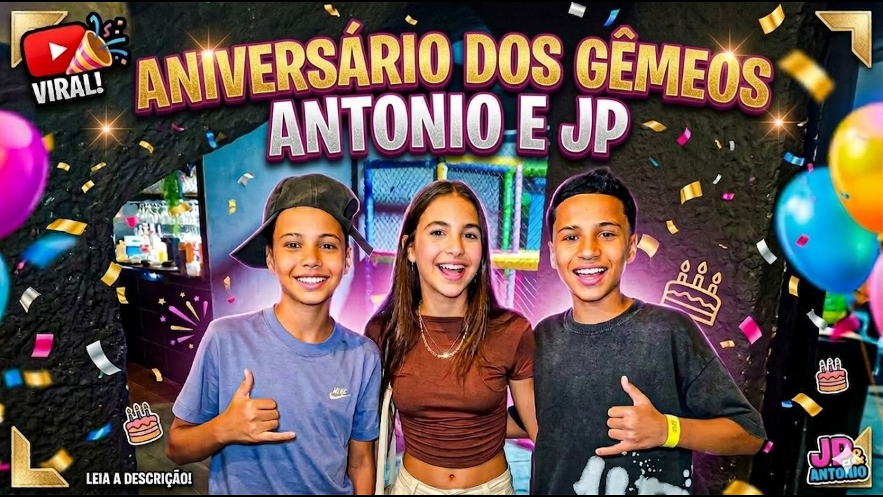 Aniversário dos Gêmeos Antônio e JP 🎉 Olha o Que Aconteceu no Meio da Festa! 😅