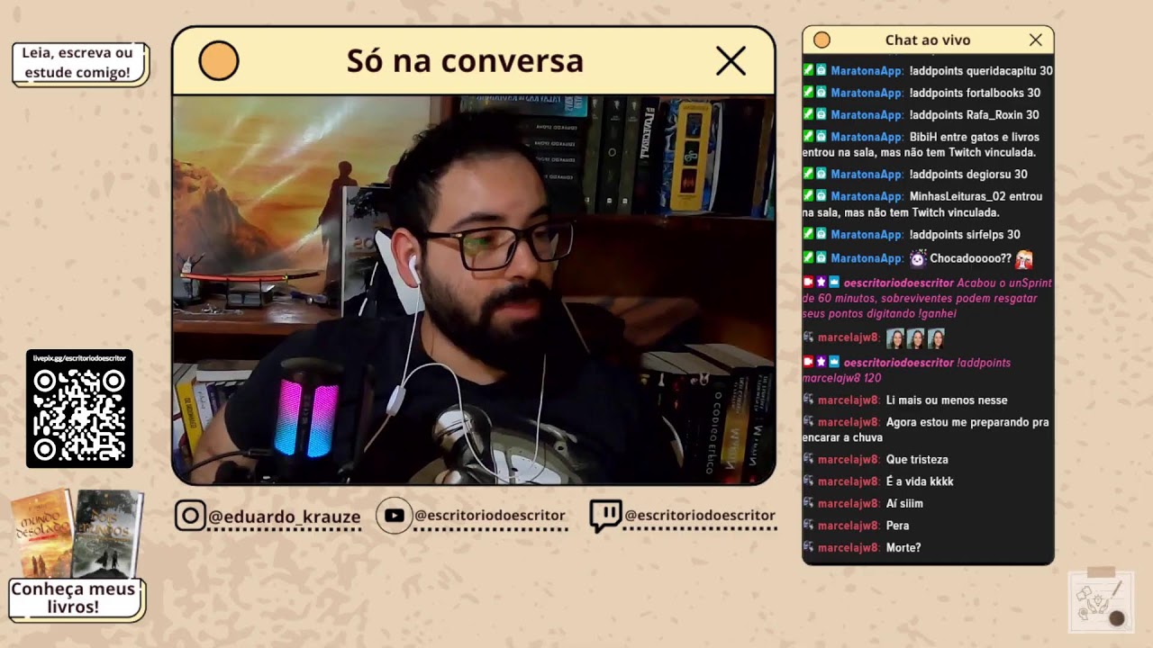 Bora ler e escrever? Finalizando meu terceiro livro! Vem pra live!