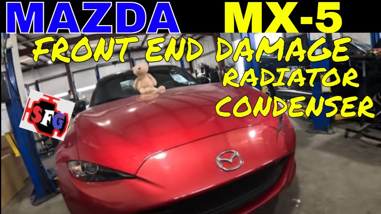 2016 Mazda Miata damaged Radiator & Condenser