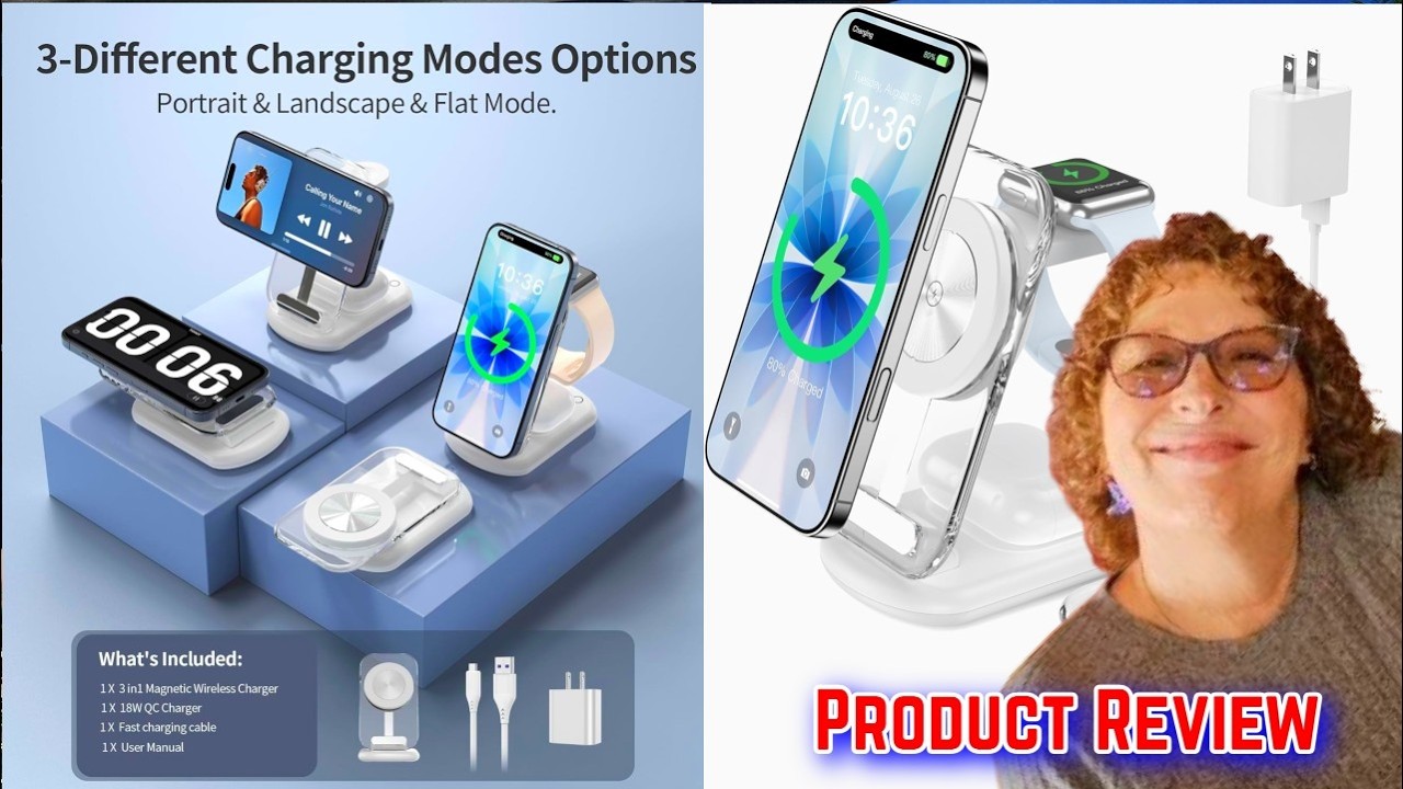 Product Review Mukiya 3 in 1 Magnetic Wireless Charging Station for Apple Devices! Must See!