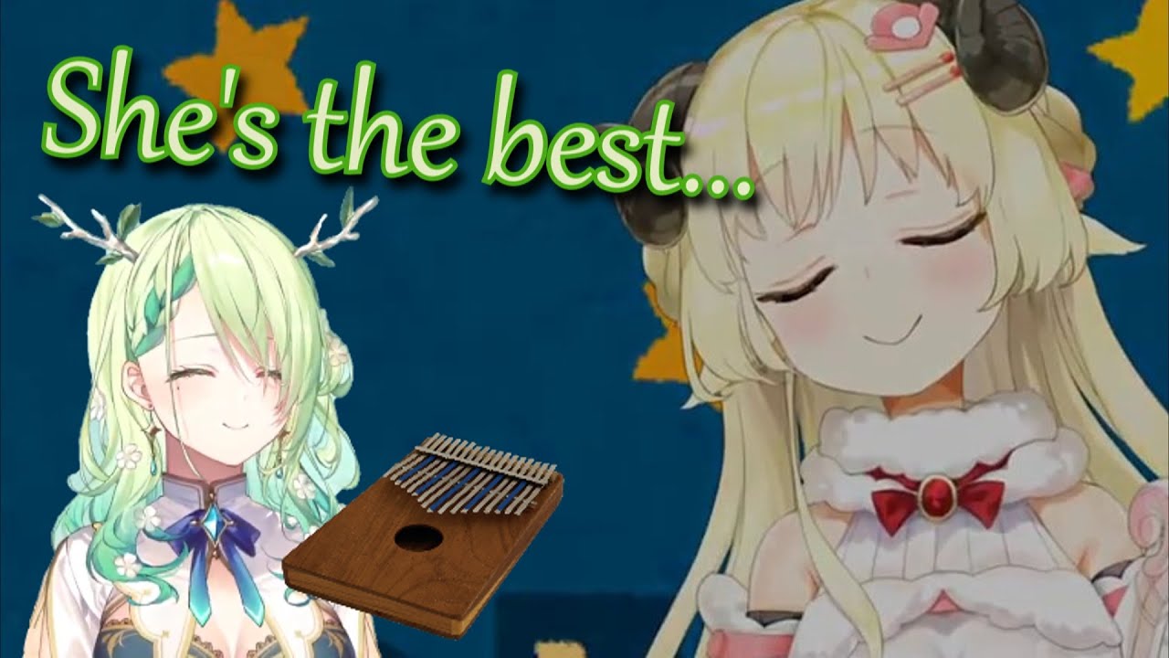 Fauna lovingly plays Watame's Lullaby on her kalimba