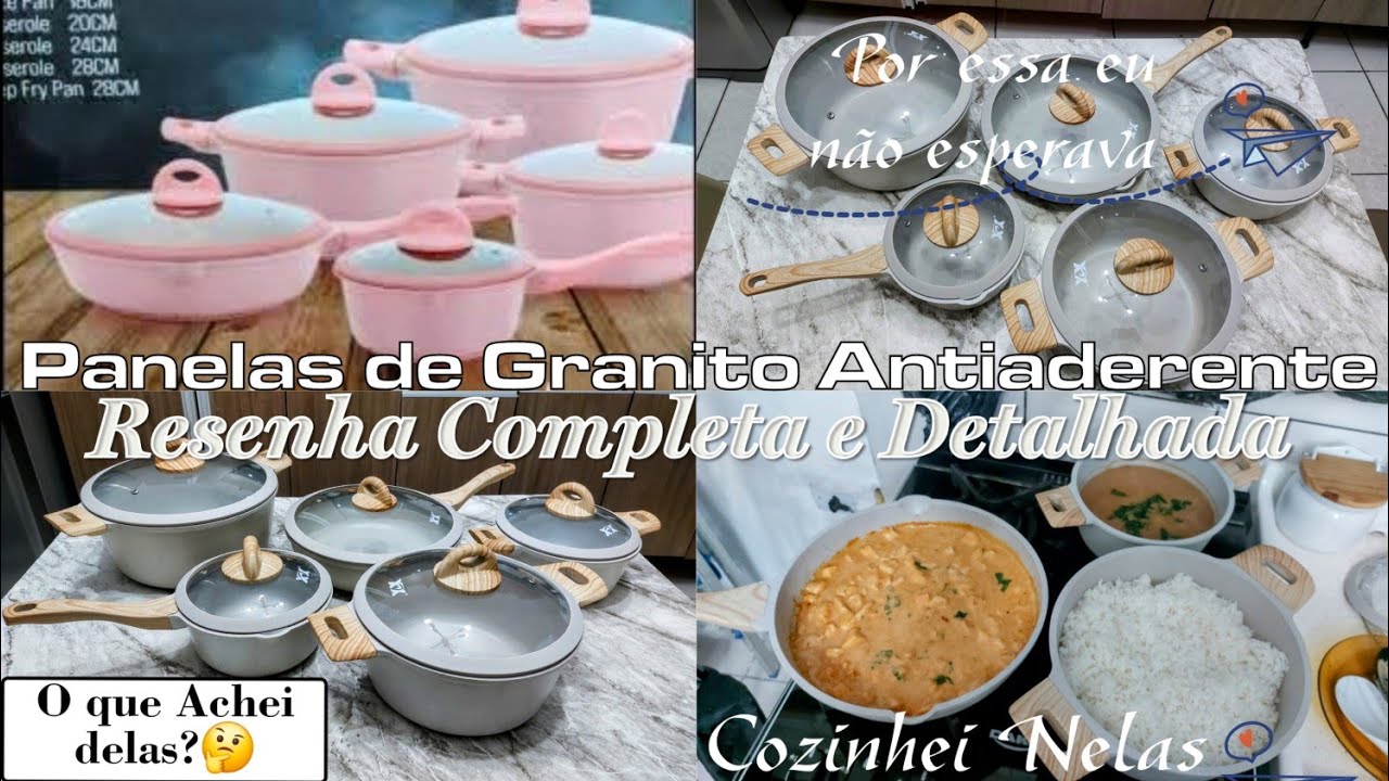 PANELAS DE GRANITO ANTIADERENTE DA LOJA XDX+MONTAGEM+FIZ A CURA+COZINHEI NELAS/RESENHA COMPLETA