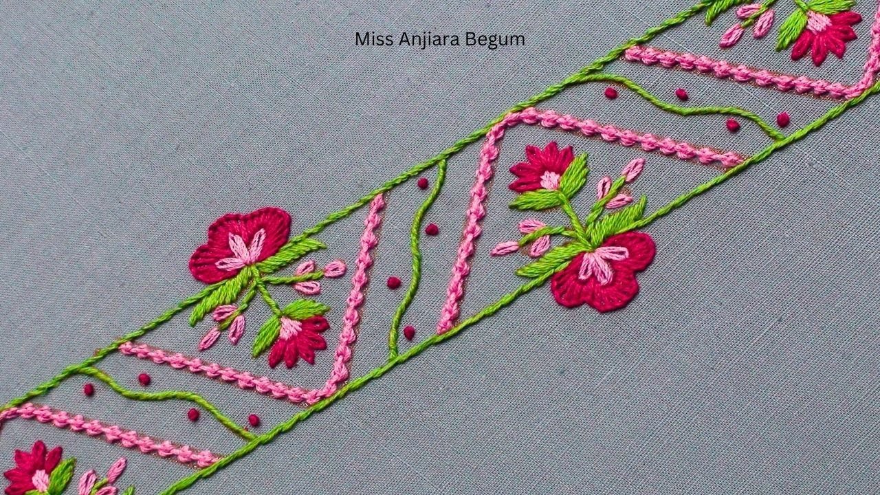 Innovative Hand Embroidery Borderline Design Ideas to Try Today