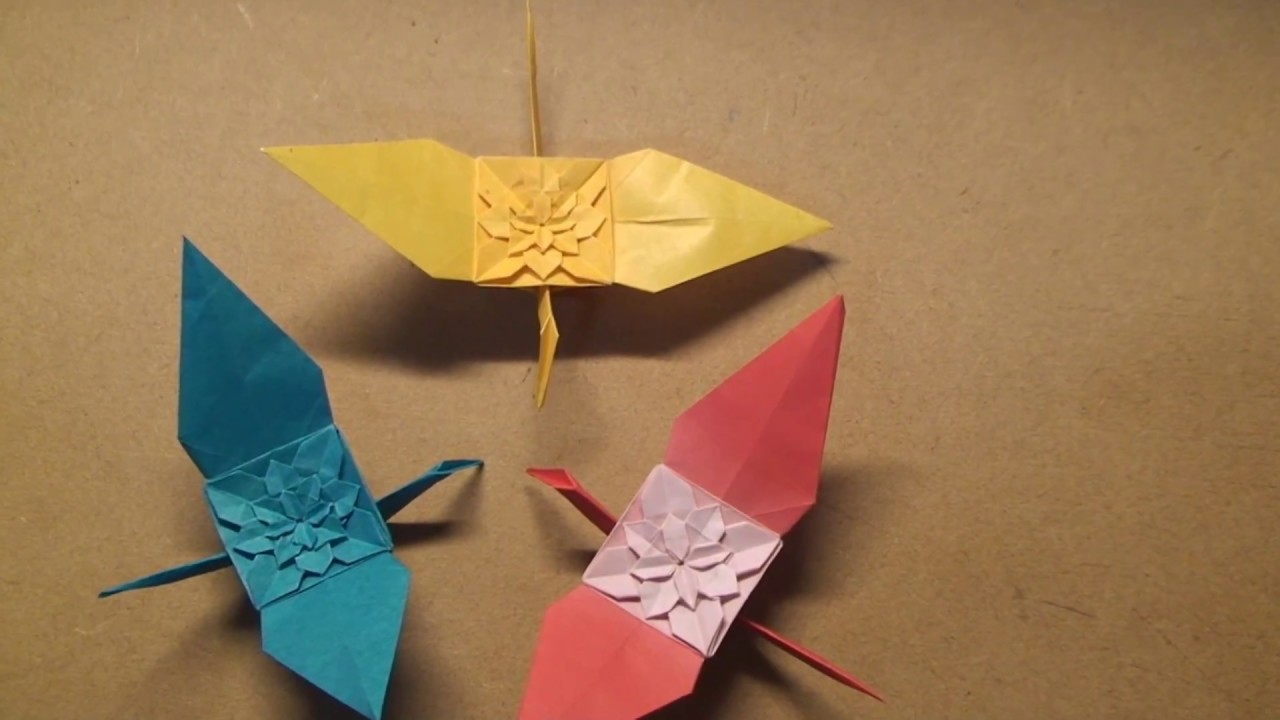 hydrangea origami crane　あじさい鶴