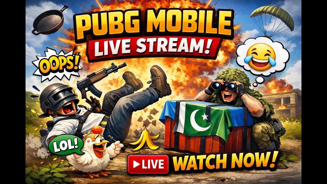 🔴 PUBG Mobile Pakistani Noob Player Funny Live Stream 😂 | Pakistani Rank Push in Hindi/Urdu 🤡