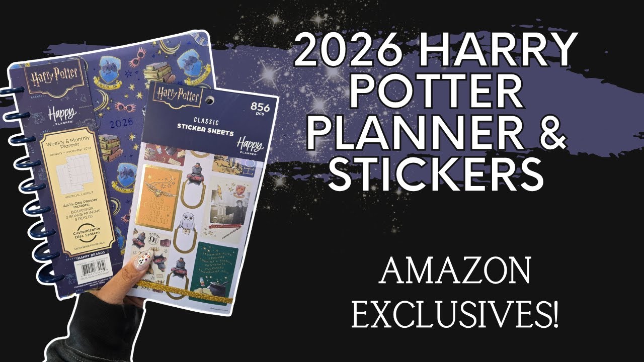 Новый ежедневник и книга наклеек о Гарри Поттере от Happy Planner