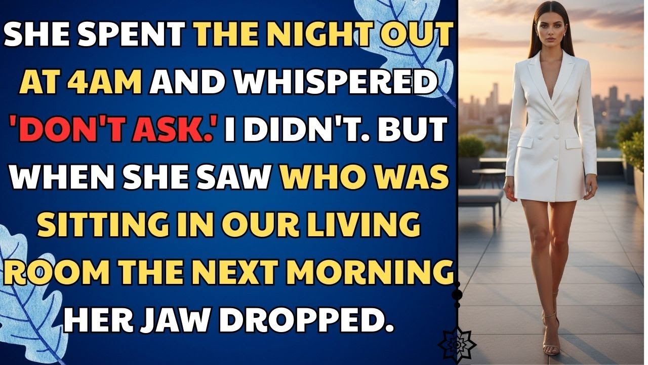 She Spent The Night Out At 4AM and Whispered 'Don't Ask.' I Didn't. But When She Saw... Life Story