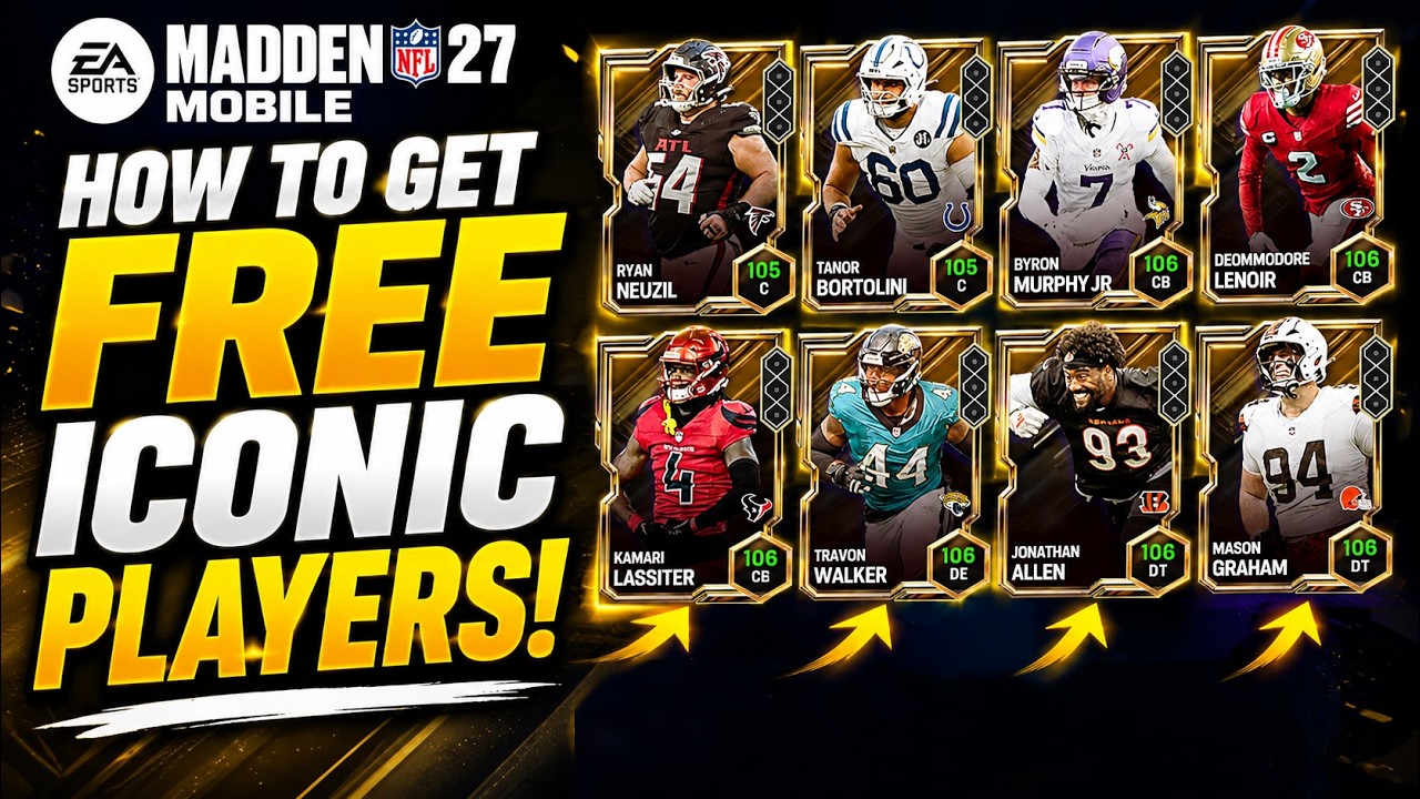 КАК ПОЛУЧИТЬ БЕСПЛАТНЫХ ИКОНИЧЕСКИХ ИГРОКОВ! ЛУЧШИЕ СПОСОБЫ! Madden Mobile 27