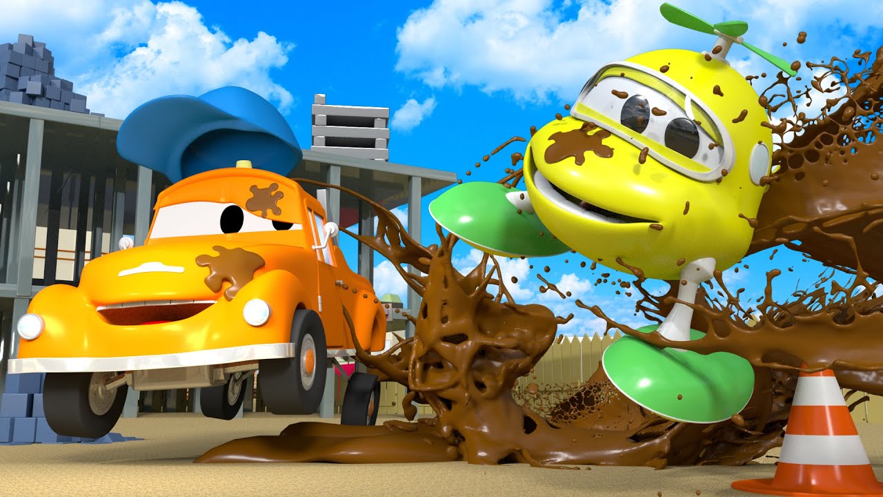 Tom de takelwagen's Wasstraat 💧  Kleine Hektor  💧 Autostad 💧 Cartoons voor kinderen