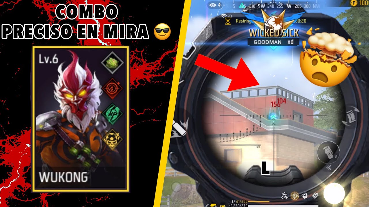 🔴LA COMBINACIÓN DE HABILIDADES PARA PRECISO EN MIRA 🤯 TEMPORADA 30 🔥FREE FIRE