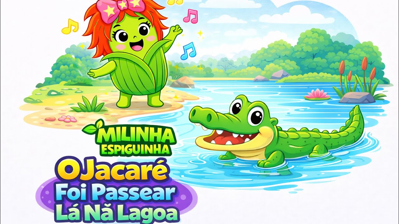The Crocodile Went for a Walk by the Lagoon | Kids Song | Nursery Rhymes