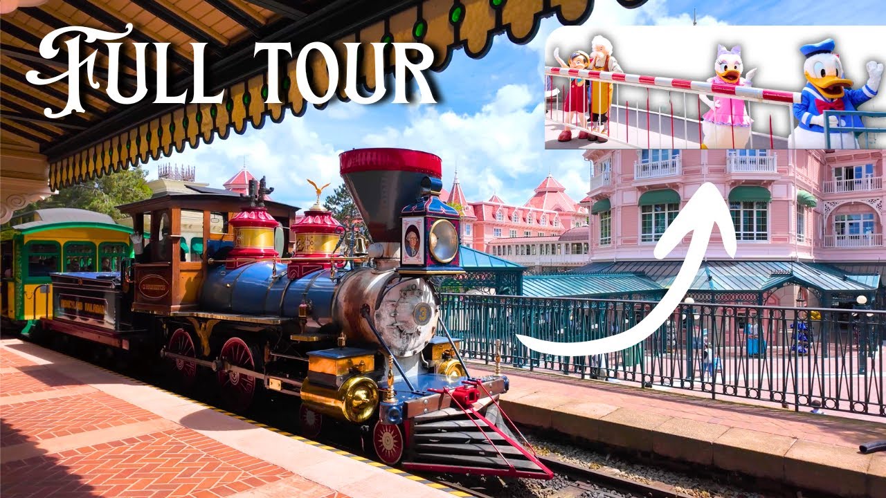 🚂 [4k] Disneyland Railroad [Full Tour] Disneyland Paris