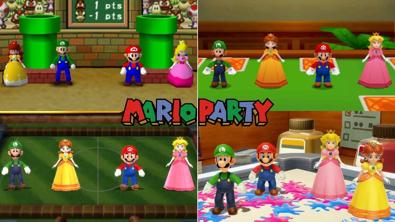 Mario Party Series // Luigi & Daisy VS Mario & Peach [2000-2021]