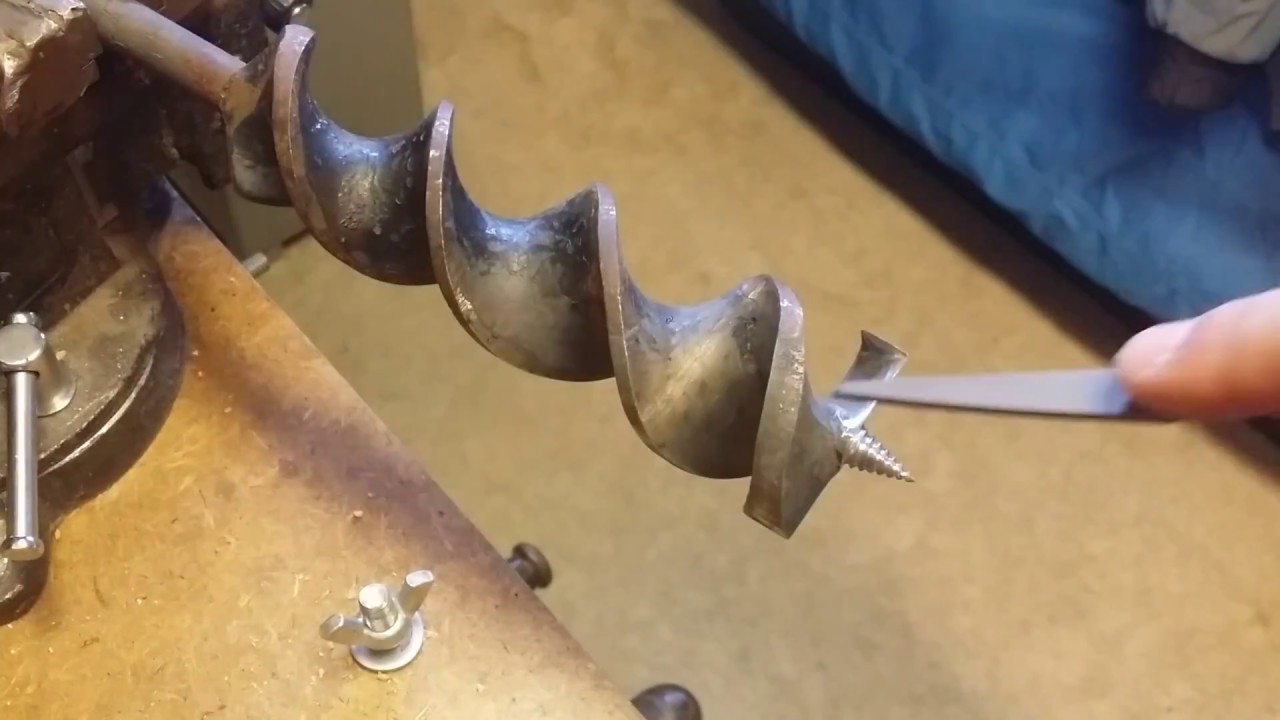 Sharpening My Bits(If you have wondered how to sharpen auger bits then watch this)