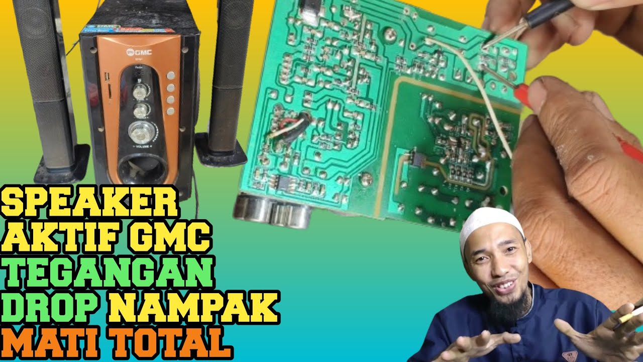 SPEAKER AKTIF GMC ‼️ ADA  SUARA JEDUK ‼️TEGANGAN DROP