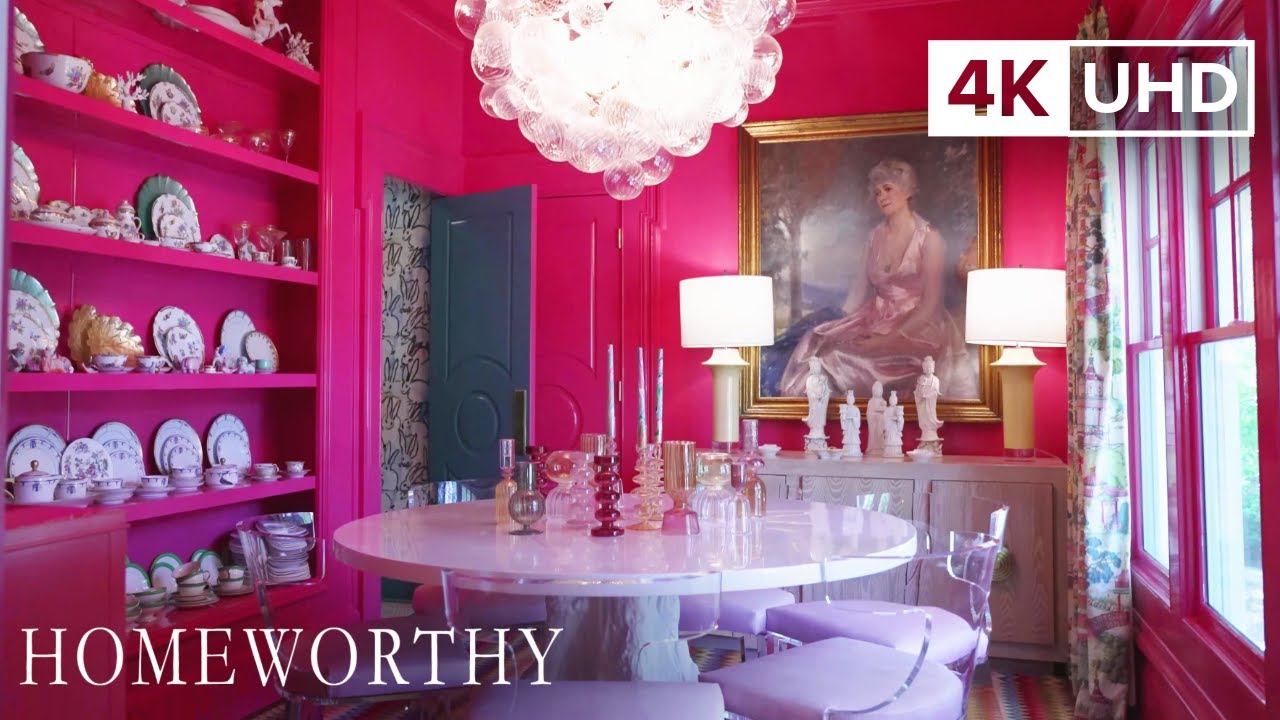 ЭКСКУРСИЯ ПО ДОМУ | Яркий дом в Атланте от дизайнера интерьера, одержимого цветом | 4K