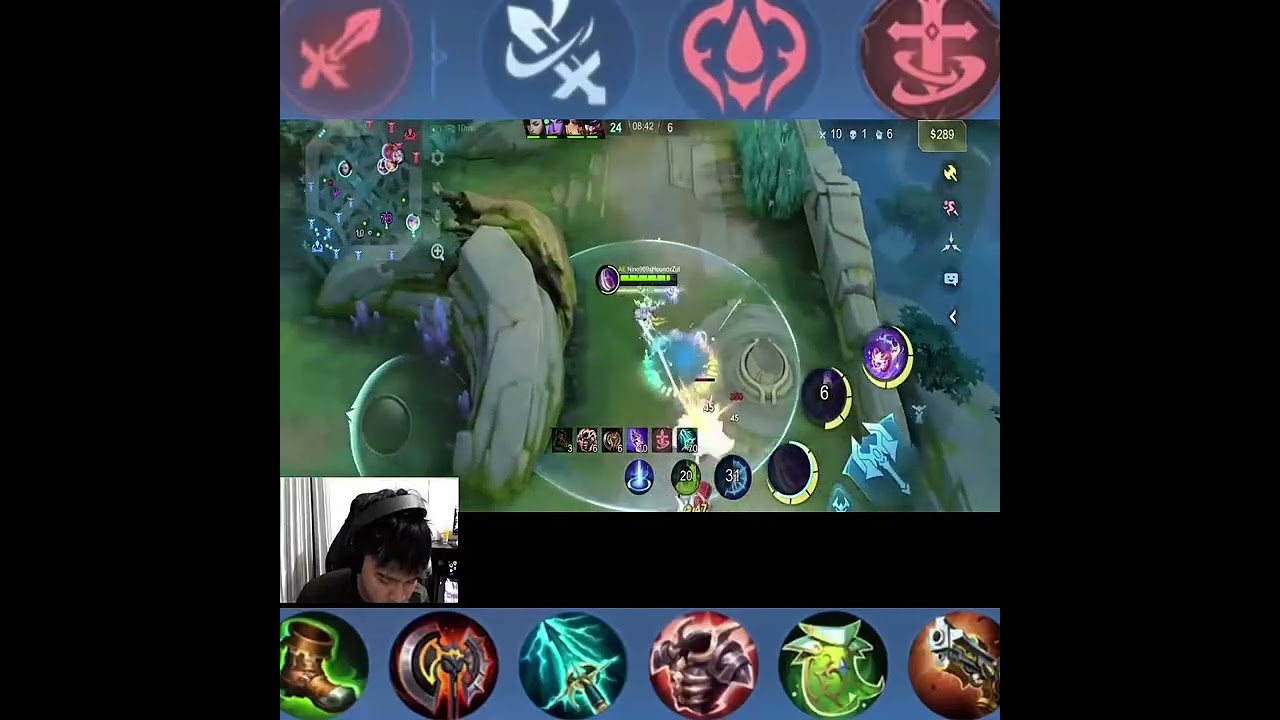 Reac gameplay nino pake cici nabrak 5 top global rank #mlbb #mobilelegends #mobilelegendsbangbang