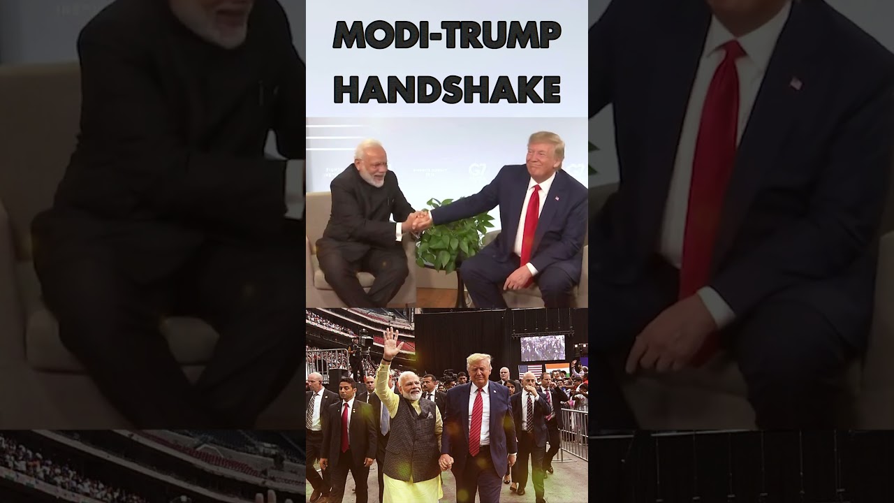 Modi-Trump Handshake at G7: A Gesture with Big Implications! #shorts #shortsfeed