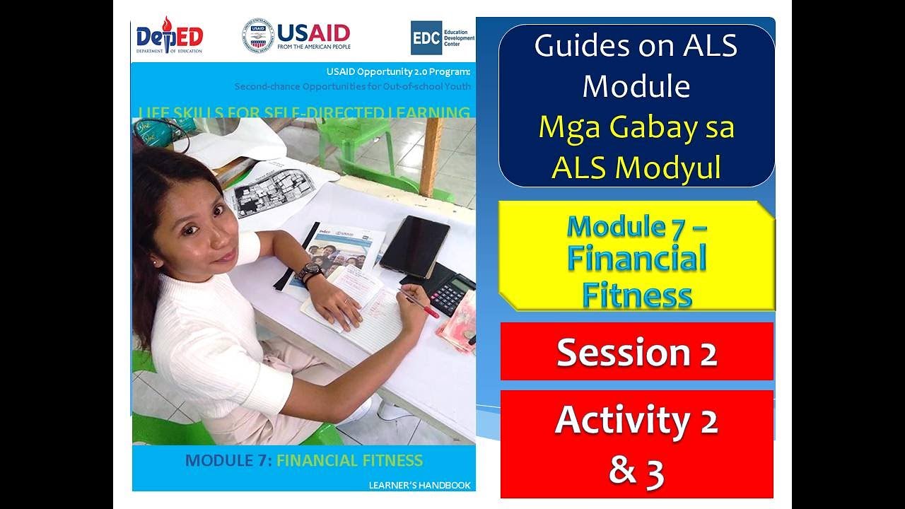Video 136 - Guides on ALS Life Skills #Module 7   Financial Fitness -  Activity 2 & 3 | MyDev Module