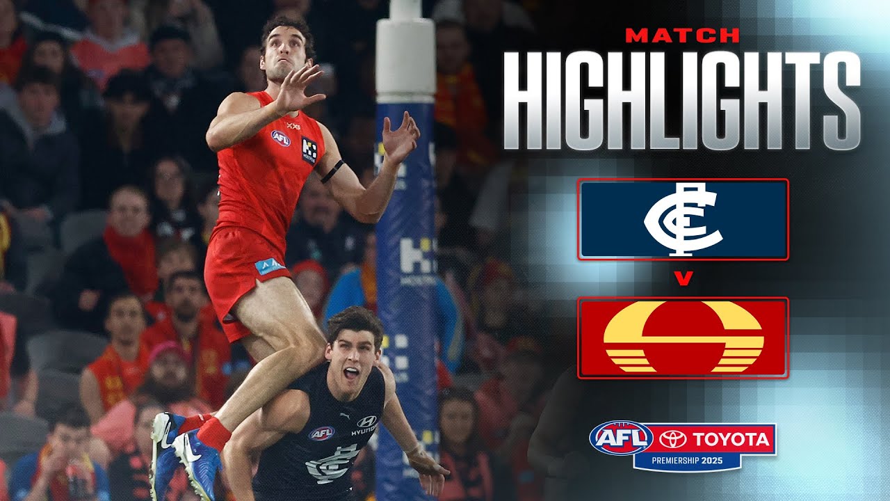 Carlton v Gold Coast Suns Highlights | Round 22, 2025 | AFL