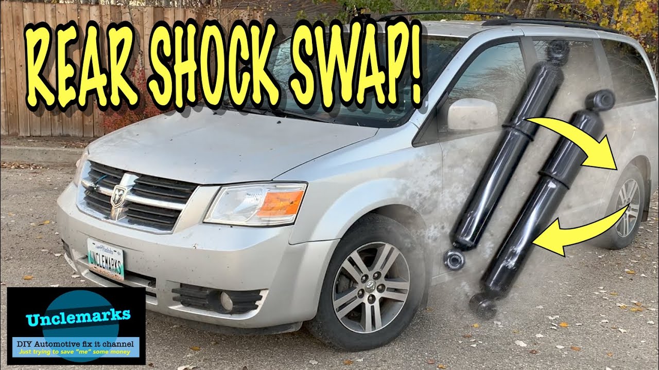 How to replace rear shocks on Grand caravan VW Routan Step by step (EP 336)