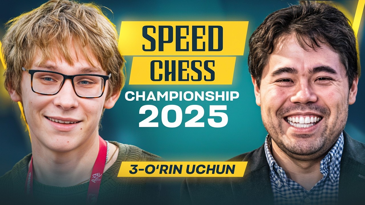 3-o'rin uchun - Hikaru Nakamura vs Denis Lazavik || Speed Chess Championship 2025