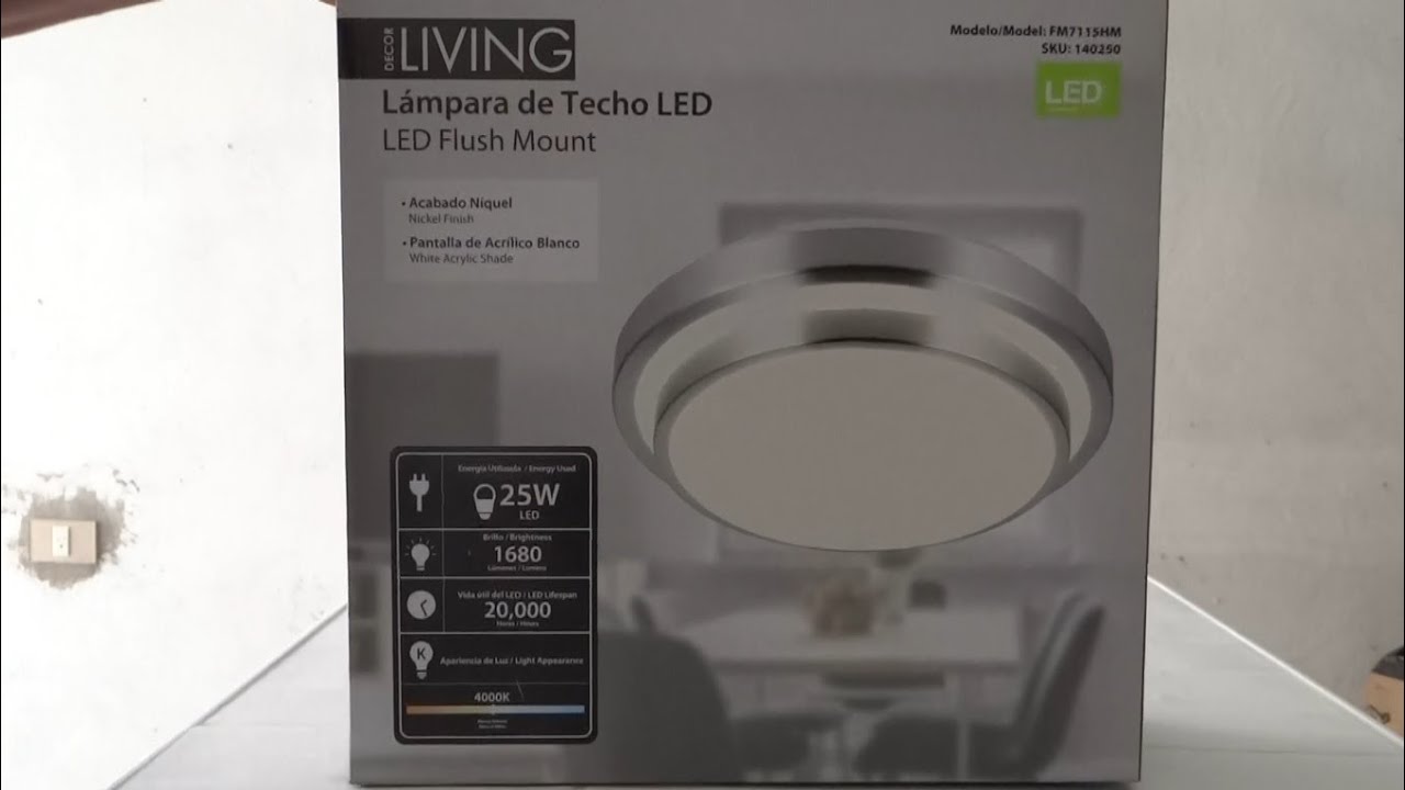 LAMPARA DE TECHO LED