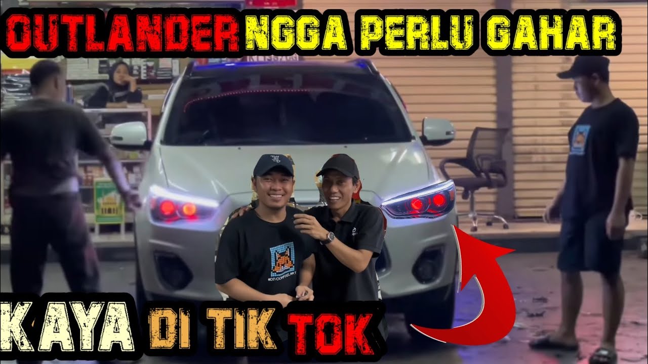 LAMPU OUTLANDER UPGRADE DOUBLE PROJEKTOR berikut RED DEVIEL