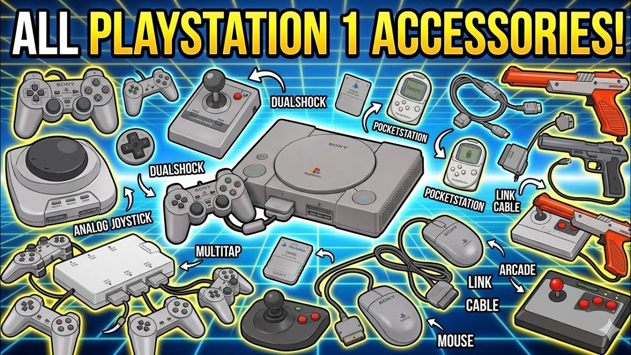 All of Playstation 1 PSone Accessories