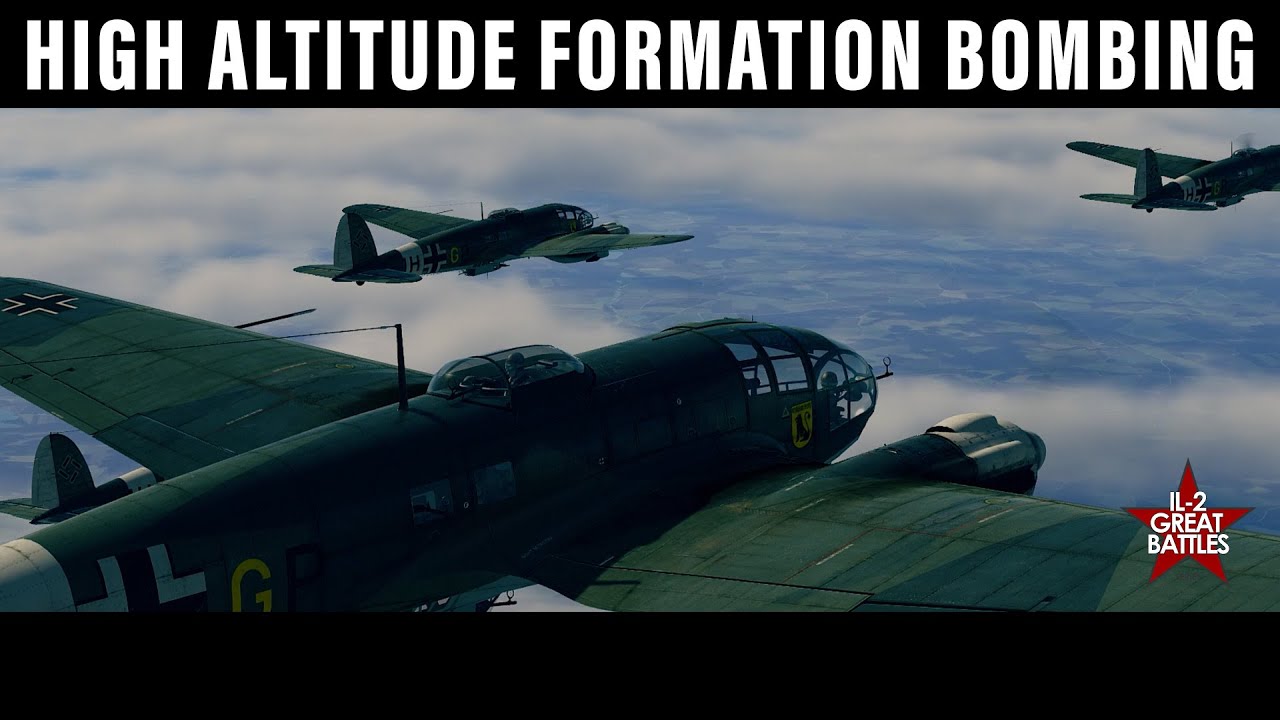 Heinkel He 111 High Altitude Bombing Mission (Cinematic Gameplay)